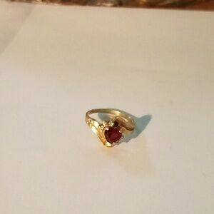 14 Karat Solid Yellow Gold Lady's Ring Approx.Size 5